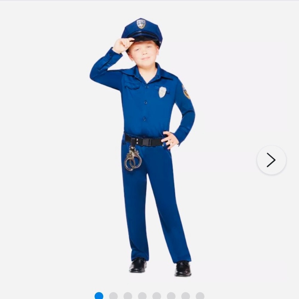 Junior Law Enforcer Costume - Navy Blue